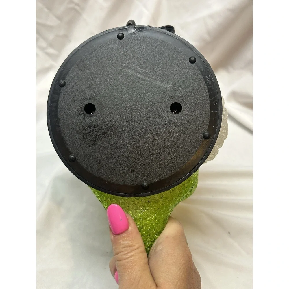 Vintage Rare Halloween Melted Plastic Popcorn Witch Lamp Night Light Blow Mold